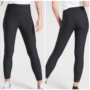Athleta Stellar Tight Pants Black High Rise Women’s 2 Work to Workout